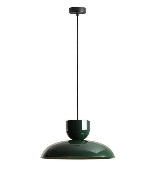 Tamsiai žalios spalvos ilgas pakabinamas šviestuvas Ella Dark deep green  1