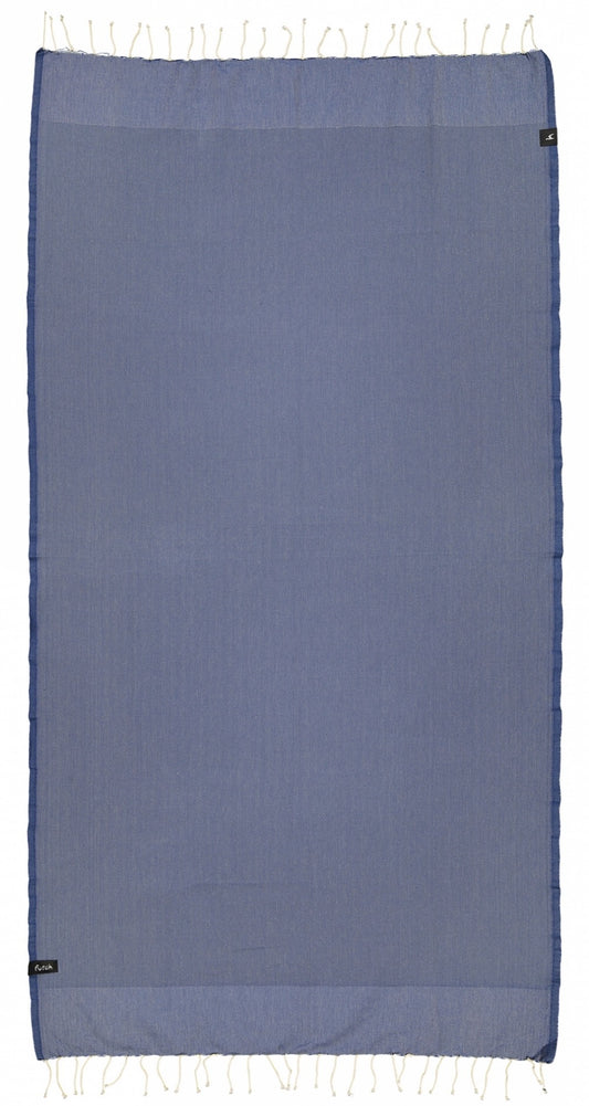 Tamsiai mėlynas spalvingas paplūdimio rankšluostis Ericeira Blue 1