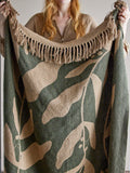 Green cotton blanket Geneva Green cotton blanket Geneva
