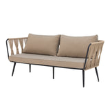Lauko sofa Pavone Black Beige 2 Lauko sofa Pavone Black Beige 2