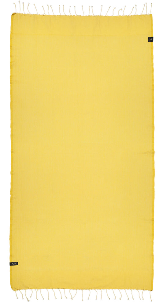 Spalvingas paplūdimio rankšluostis Mustard 1
