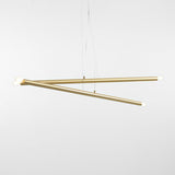 Gold-colored hanging lamp Tubo Gold-colored hanging lamp Tubo