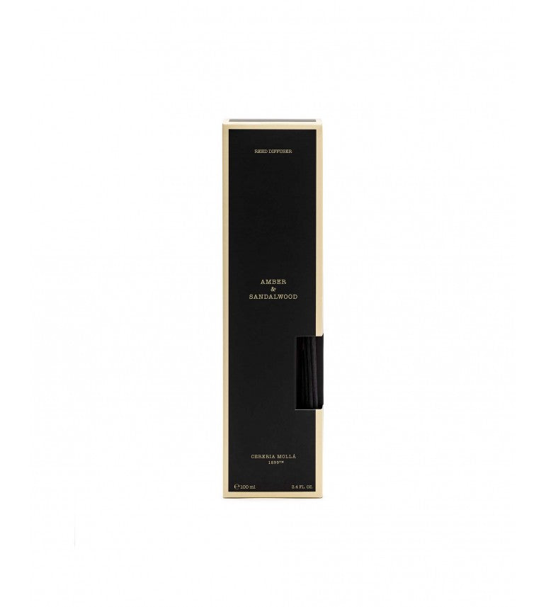 CERERIA MOLLA namų kvapas su lazdelėmis „Amber & Sandalwood“ 100 ml. 1 CERERIA MOLLA namų kvapas su lazdelėmis „Amber & Sandalwood“ 100 ml. 1