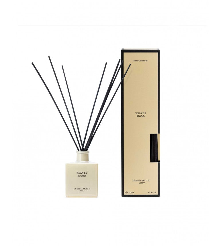 CERERIA MOLLA namų kvapas su lazdelėmis „Velvet wood“ 100 ml. 1 CERERIA MOLLA namų kvapas su lazdelėmis „Velvet wood“ 100 ml. 1