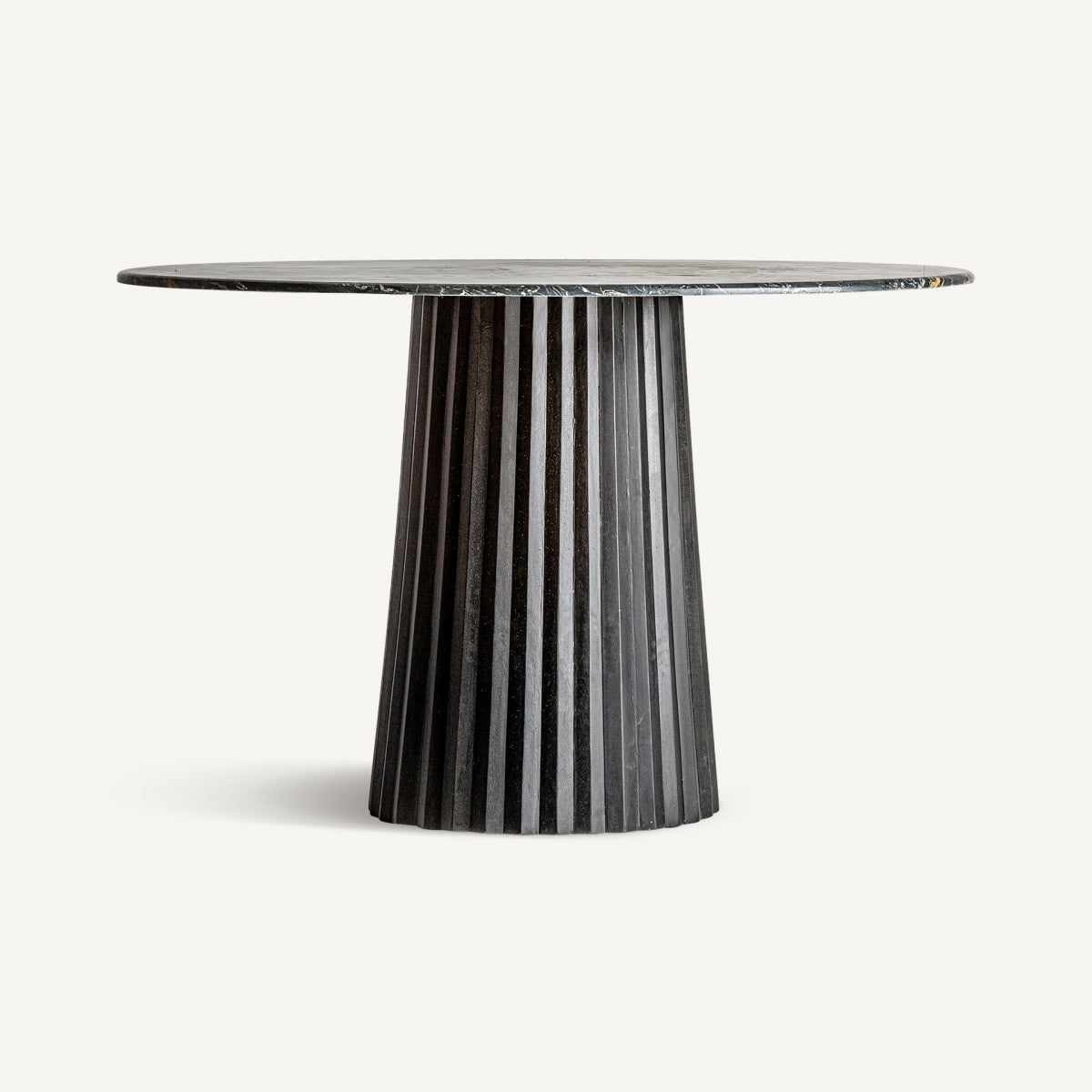 Black marble dining table Plisse