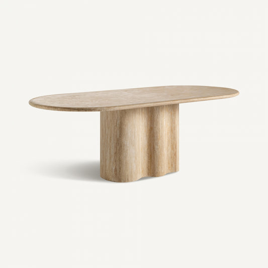 Light marble dining table Thiennes