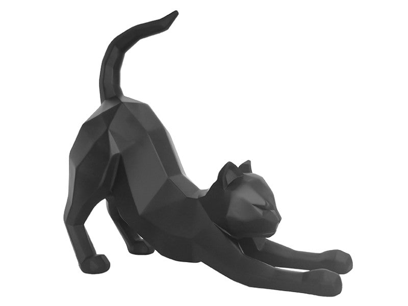 Juoda dekoratyvinė statulėlė Origami Panther 1