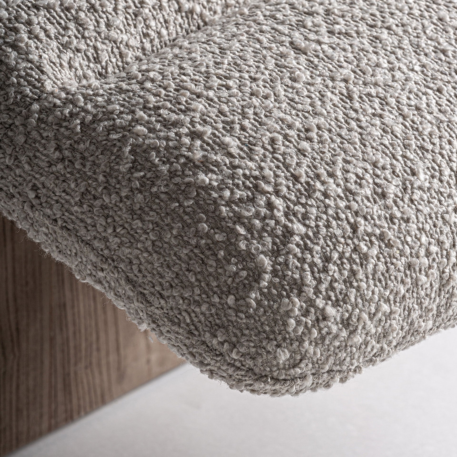 Rudos ąžuolo medienos ir smėlio spalvos sėdimasis krėslas Jacquard solo 4