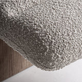 Rudos ąžuolo medienos ir smėlio spalvos sėdimasis krėslas Jacquard solo 4