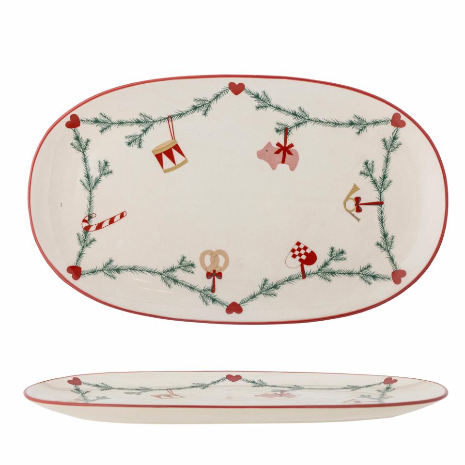 Yule serving plate