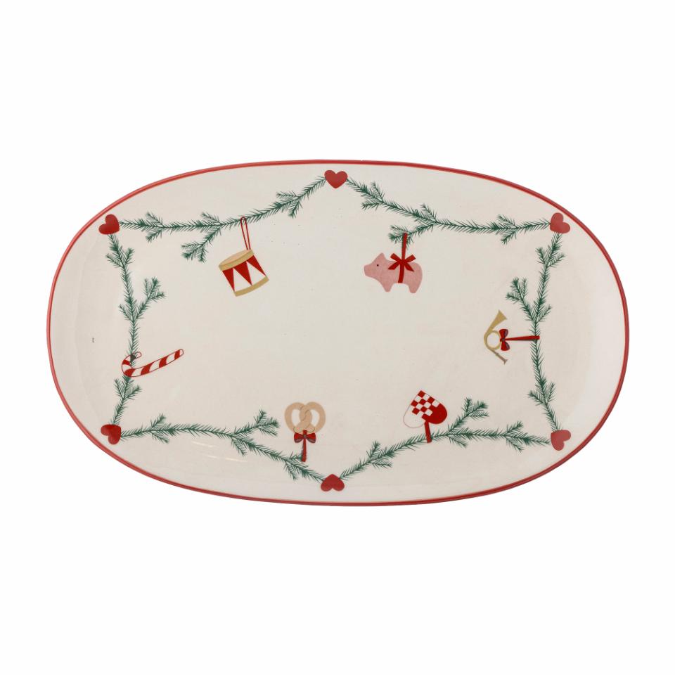 Yule serving plate