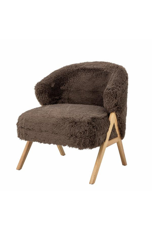 Tamsiai rudas fotelis Camino 1