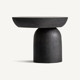 Juodos spalvos šoninis staliukas iš suar medienos Betroka 1