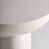 Šoninis staliukas iš off-white teraco Broich 2