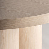 Šviesiai rudos spalvos apvalus ąžuolo valgomojo stalas Prayssac 3