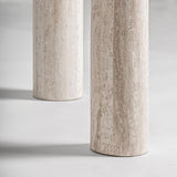 Ovalios formos valgomojo stalas Thiennes white 3