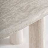 Ovalios formos valgomojo stalas Thiennes white 4