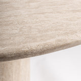 Valgomojo stalas iš Travertino Thiennes Light Brown round 4