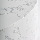 Baltas akmens masės kavos staliukas Vonnas 4