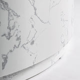 Baltas akmens masės kavos staliukas Vonnas 2