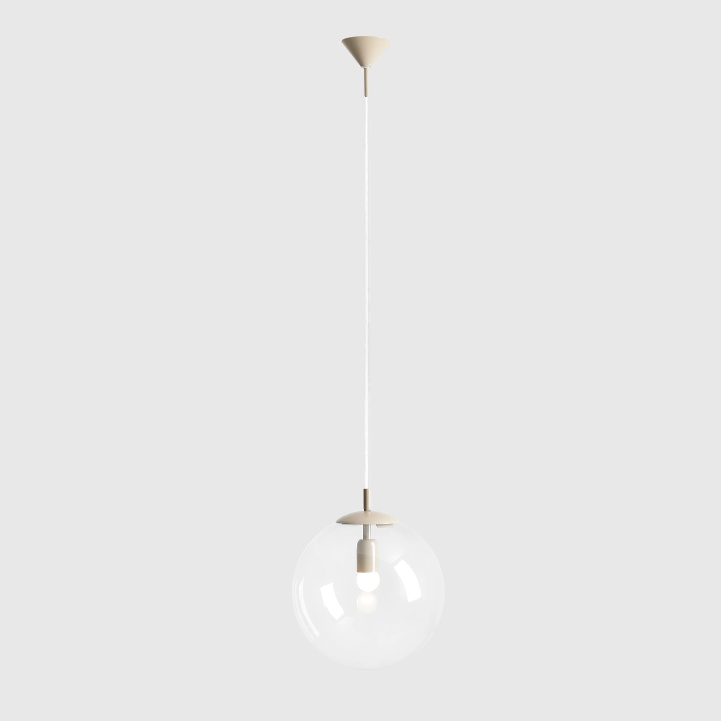 Hanging lamp Globe Beige 