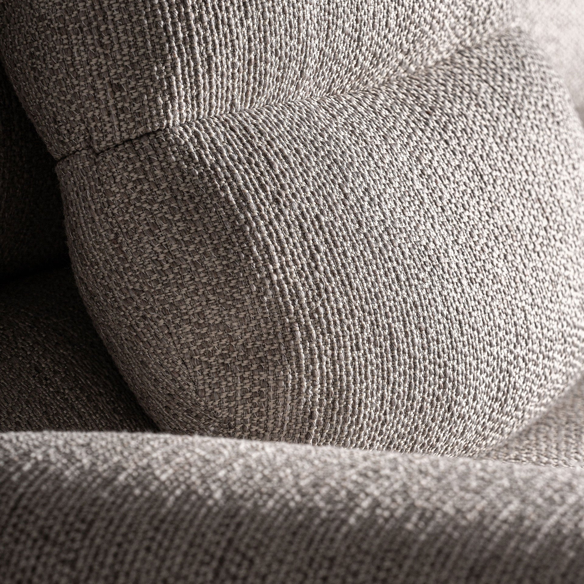 Rudos ąžuolo medienos ir smėlio spalvos modernaus dizaino sofa Jacquard Long 6
