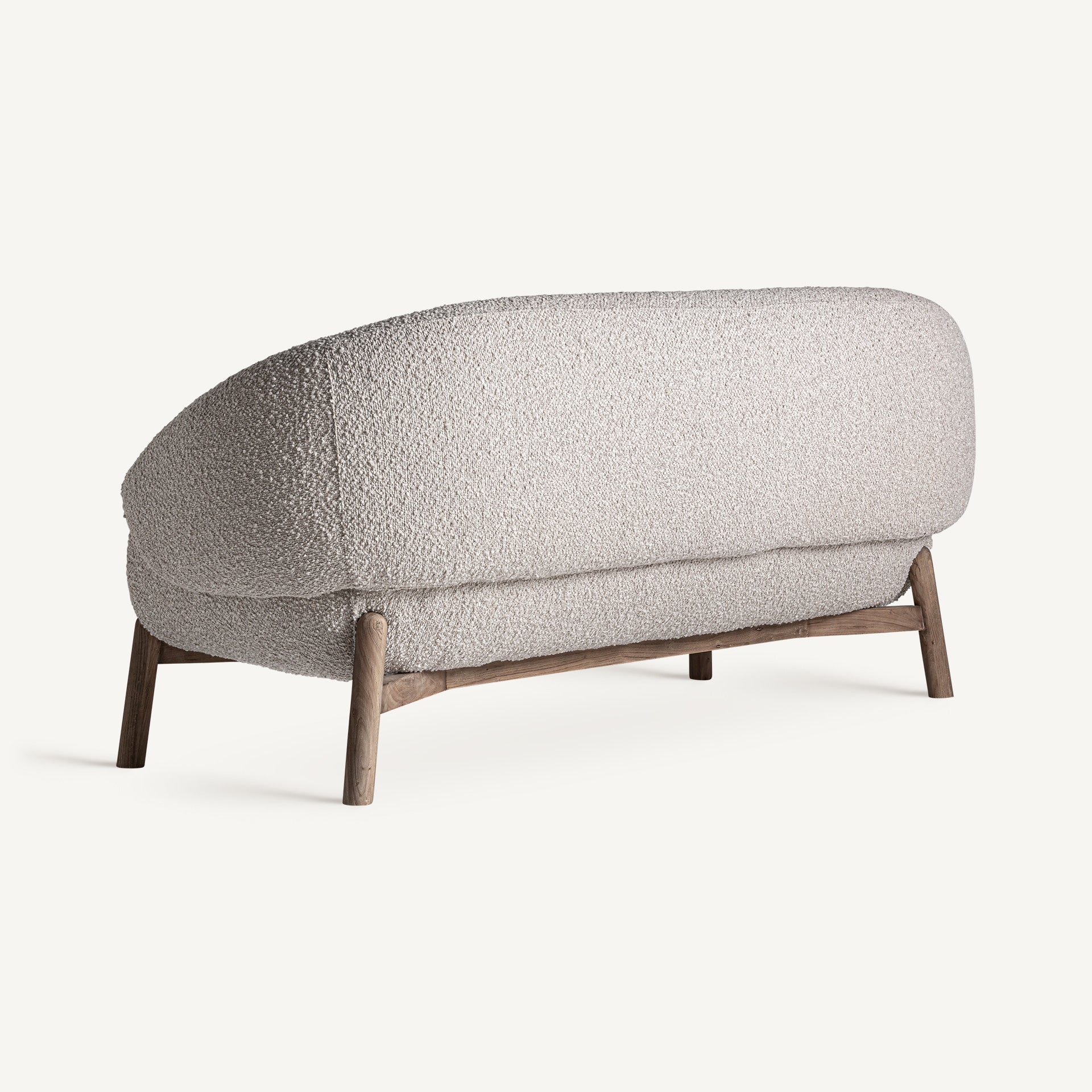 Šviesios ąžuolo medienos ir smėlio spalvos modernaus dizaino sofa Jacquard 4